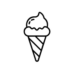 Ice cream cone dessert icon