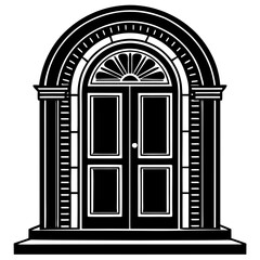 vector illustration of a door
