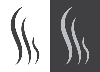 Smoke icon vector set. Steam symbol illustration