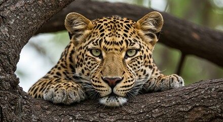 Fototapeta premium Jaguar laid down