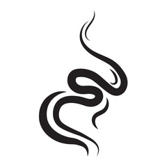 Smoke steam icon vector logo set. Smoke smell, steam aroma heat icon illustration. Hot vapor fire doodle line logo. Hit stink, coffee, fragrance flame elements.