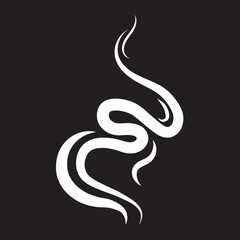  icon set. Set smell icons. Cooking steam or warm aroma smell mark, 