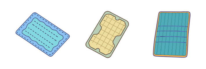 floor mat icon, floor mat vector illustration-simple illustration of floor mat, perfect for floor mat logos and icons
