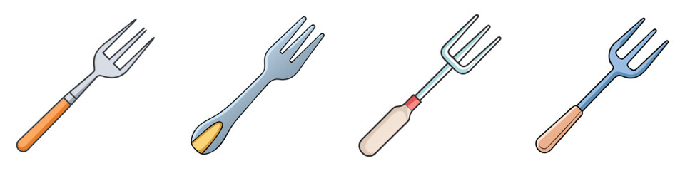 fork icon, fork vector illustration-simple illustration of fork, perfect for fork logos and icons