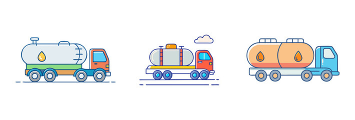 fuel tanker icon, fuel tanker vector illustration-simple illustration of fuel tanker, perfect for fuel tanker logos and icons