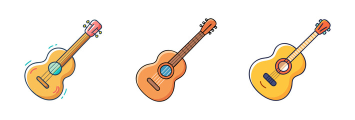 guitar icon, guitar vector illustration-simple illustration of guitar, perfect for guitar logos and icons