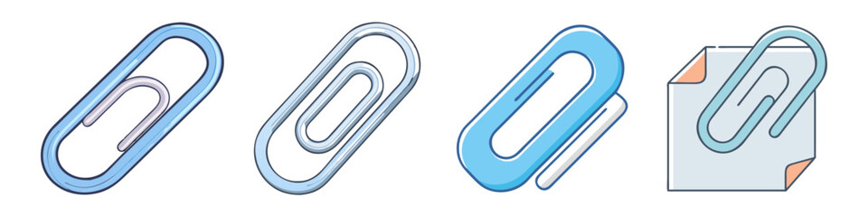 paperclip icon, paperclip vector illustration-simple illustration of paperclip, perfect for paperclip logos and icons