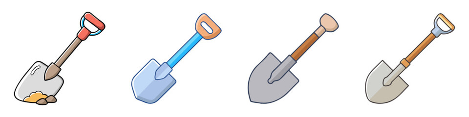 shovel icon, shovel vector illustration-simple illustration of shovel, perfect for shovel logos and icons