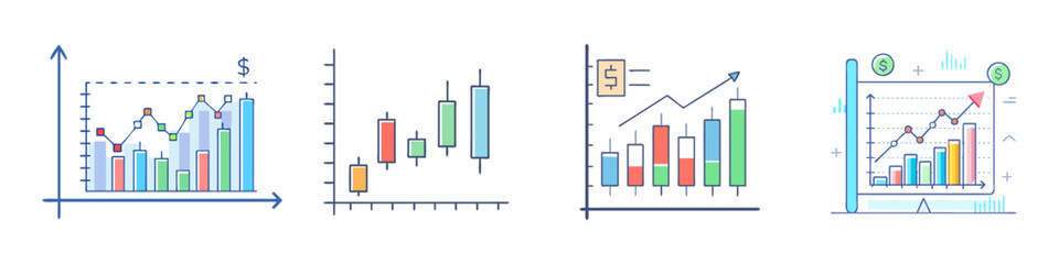 stock chart icon, stock chart vector illustration-simple illustration of stock chart, perfect for stock chart logos and icons
