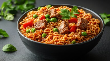 Delicious Beef and Noodle Bowl: A Culinary Delight