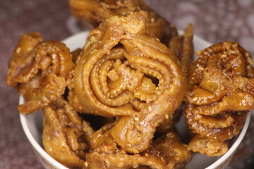 Moroccan Pastry Chebakia Close Up