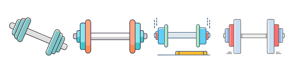 barbell icon, barbell vector illustration-simple illustration of barbell, perfect for barbell logos and icons