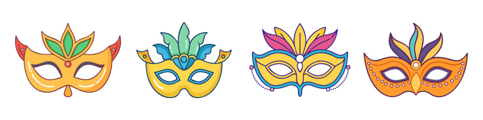 carnival mask icon, carnival mask vector illustration-simple illustration of carnival mask, perfect for carnival mask logos and icons