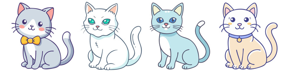 Obraz premium cat icon, cat vector illustration-simple illustration of cat, perfect for cat logos and icons