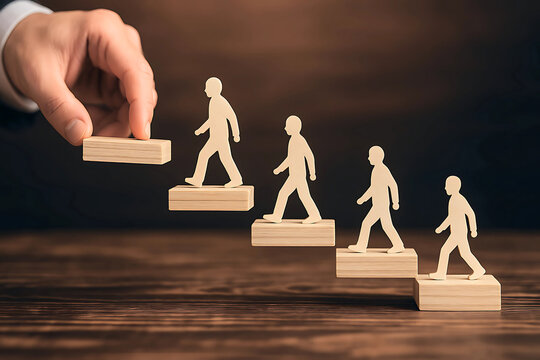 An inspirational coaching concept image design showcasing a mentor giving personal growth and development advice, with a focus on career advancement, skill improvement, and achieving life goals