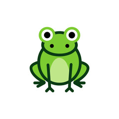 frog doodle icon vector illustration on transparent background