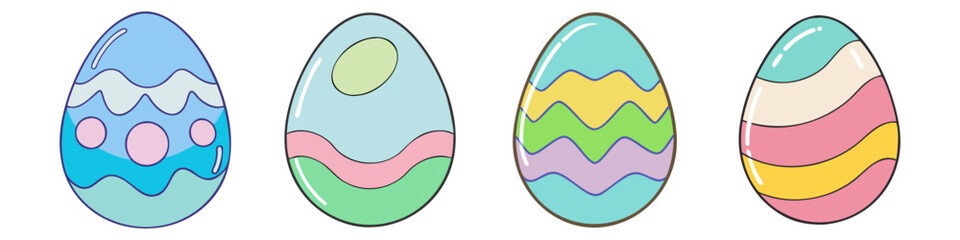 easter egg icon, easter egg vector illustration-simple illustration of easter egg, perfect for easter egg logos and icons