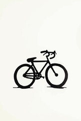 Fototapeta premium Cyclist Riding Bike Silhouette