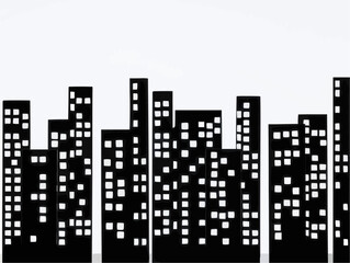 Cityscape Silhouette at Dawn

