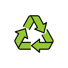 Obraz premium recycling symbol icon