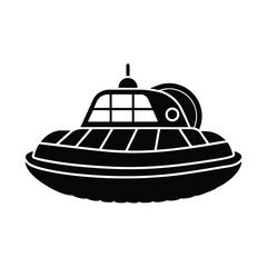 hovercraft on white background