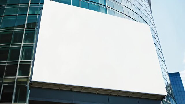 blank billboard on the roof