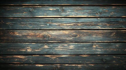 Fototapeta premium Weathered dark wood planks background