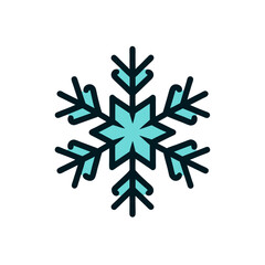 snowflake on white background