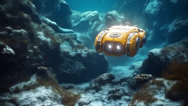 Innovative autonomous robots navigate the ocean floor, gathering critical data for research and exploration.