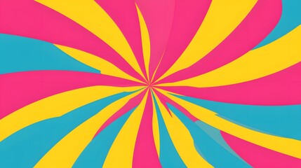 Vibrant Swirling Abstract Background Pink Yellow Blue