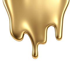 smooth, shiny golden liquid drips down against transparency background, creating luxurious and elegant effect. metallic texture and fluid motion evoke sense of opulence and sophistication
