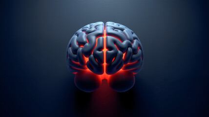 grey brain from behind