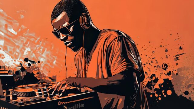 Urban DJ Animation with Hip-Hop Vibe and Halloween Fantasy
