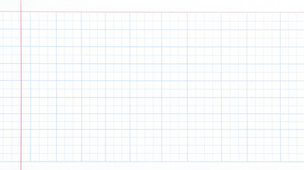 Horizontal grid square graph line page, mockup empty squared grid graph, paper grid square graph line texture of note book blank for notes