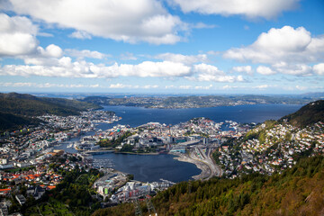 City of Bergen  Capturing Modern Buildings and Natural Beauty