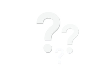 question mark symbol on white background, FAQ button. Asking questions. Ask for help. Question mark stamp