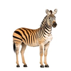 Fototapeta premium Majestic Zebra Standing Proudly in Captive Environment