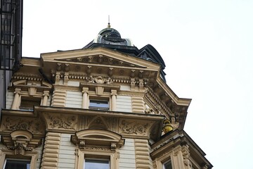 Historic architecture of Prague showcasing its iconic Gothic and Baroque buildings, cobblestone streets, and charming old town atmosphere rich in cultural heritage.

