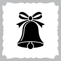 Festive Christmas Bell Vector Illustration