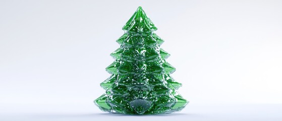 Abstract Christmas Tree made of Glass.