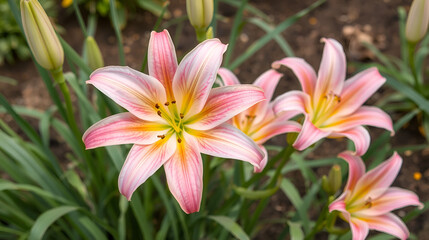 Lily - plants perennial grasses, bulbs equipped with a large bright fragrant flowers