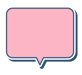 カラフルな吹き出し単体 立体的 ベクターデータ チラシ・雑誌・Web・動画素材 薄いピンク