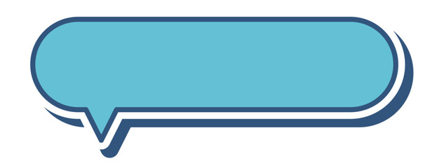 カラフルな吹き出し単体 立体的 ベクターデータ チラシ・雑誌・Web・動画素材 ブルー