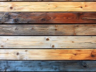Naklejka premium Weathered Wood Planks Background Texture.