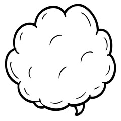vector illustration of cloud