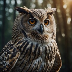 Obraz premium An owl that guides heroes to hidden realms.