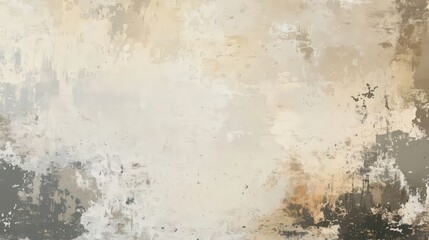 Fototapeta premium Abstract grunge background in beige tones featuring a vintage texture with distressed edges, ideal for design, decoration, or as a backdrop for text and graphics.