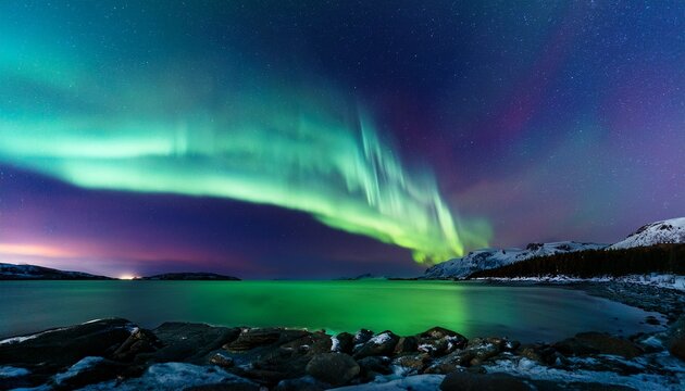 Aurora borealis in northers Scandimavia