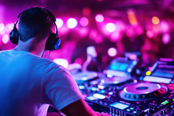 Electronic dance music - Use fast shutter speeds to freeze the action and capture sharp images of the DJ's movements. 