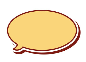 カラフルな吹き出し単体 立体的 ベクターデータ チラシ・雑誌・Web・動画素材 黄色